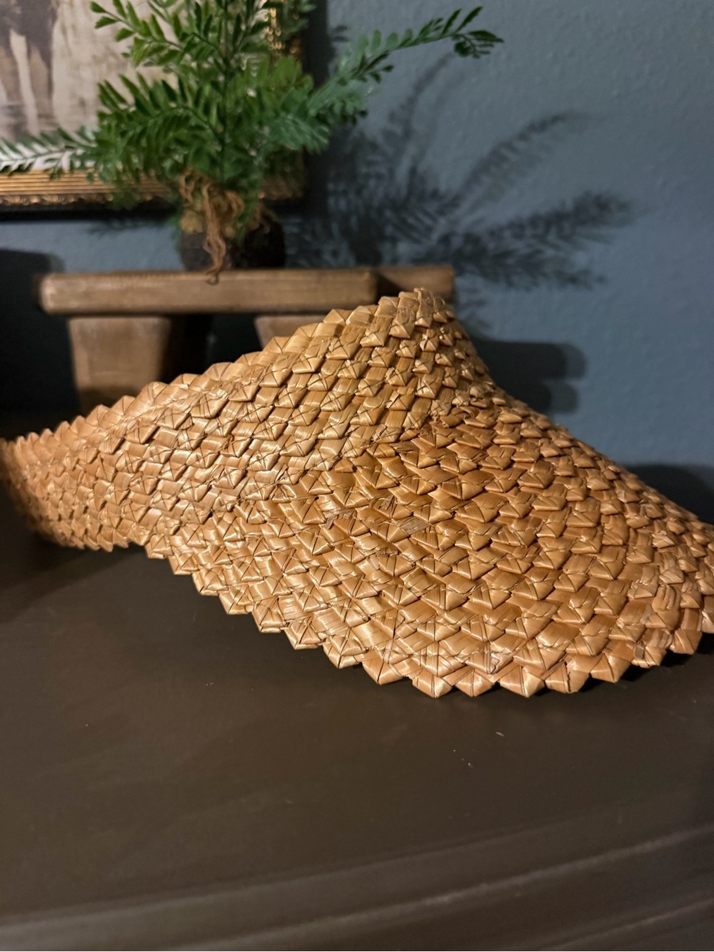 Hemlock capri straw visor